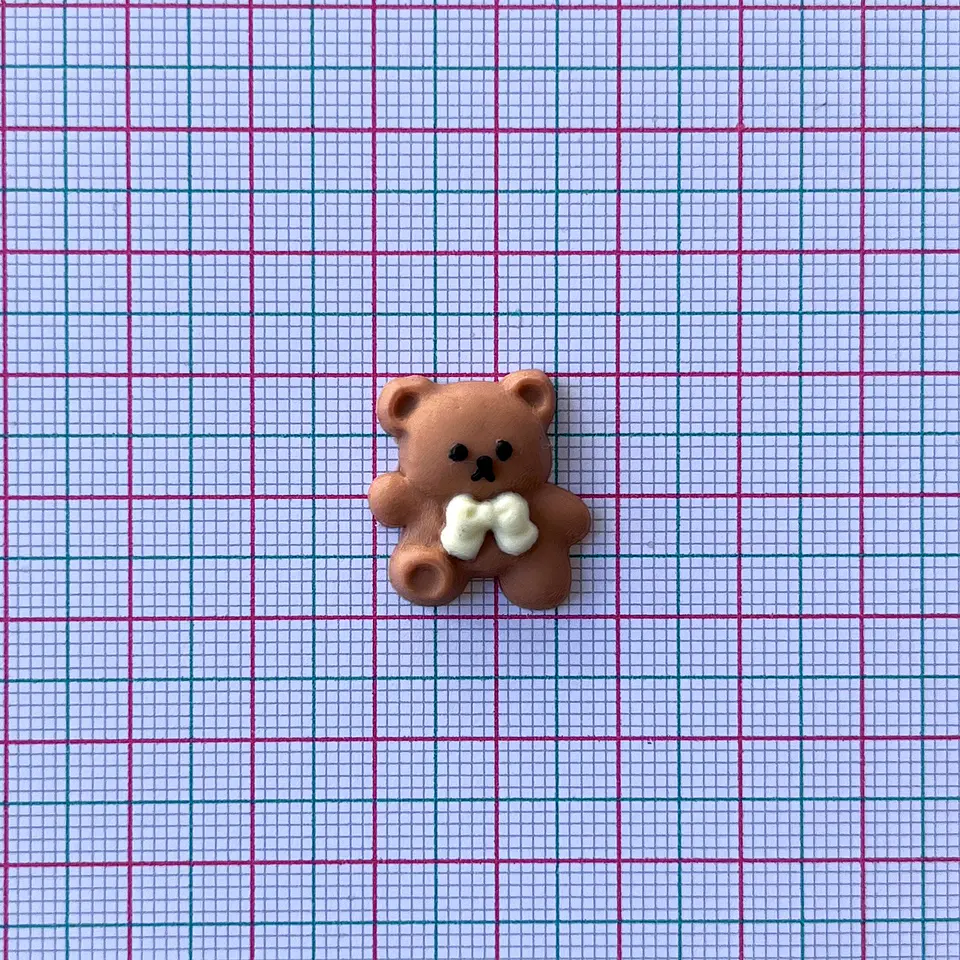APLIQUE ✦ OSO EN SILICONA 19*20 MM 2