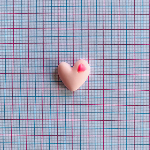 APLIQUE CORAZÓN EN ACRÍLICO