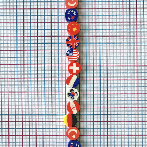SEPARADOR ✦ BANDERAS EN FIMO