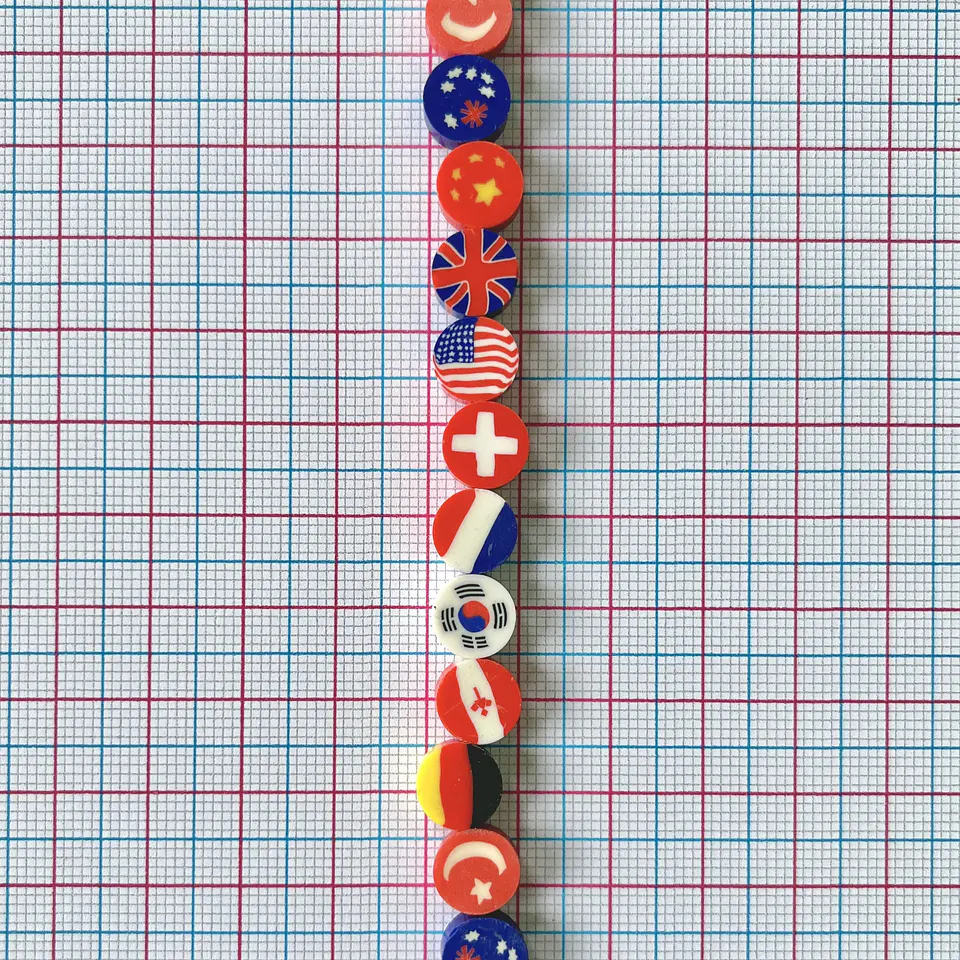 SEPARADOR ✦ BANDERAS EN FIMO 2