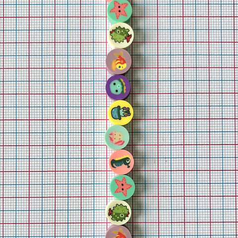 SEPARADOR FIGURAS DE MAR EN FIMO AB20-83