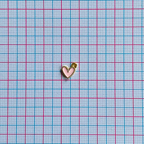 DIJE ✦ CORAZÓN BAÑO DE ORO (ELIGE TU COLOR FAVORITO)