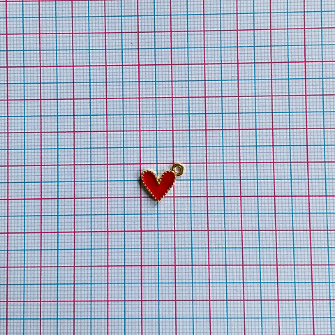 DIJE ✦ CORAZÓN BAÑO DE ORO (ELIGE TU COLOR FAVORITO)