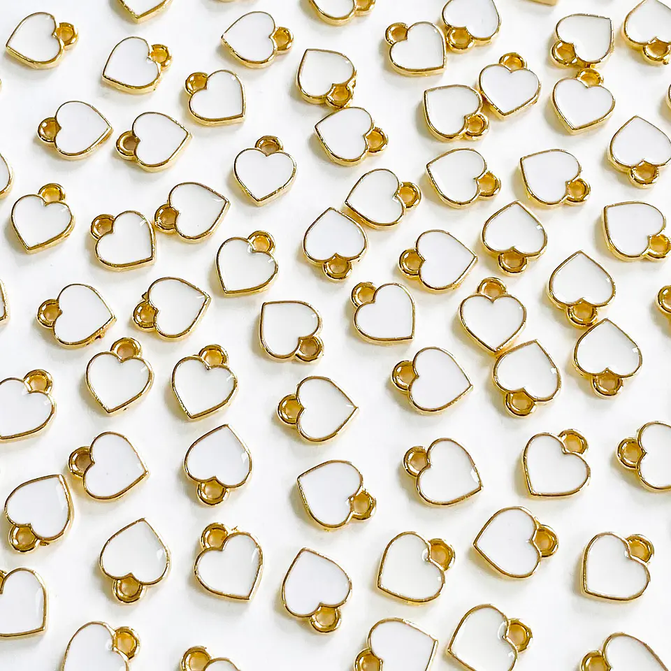 DIJE ✦ CORAZÓN BAÑO DE ORO (ELIGE TU COLOR FAVORITO) 1