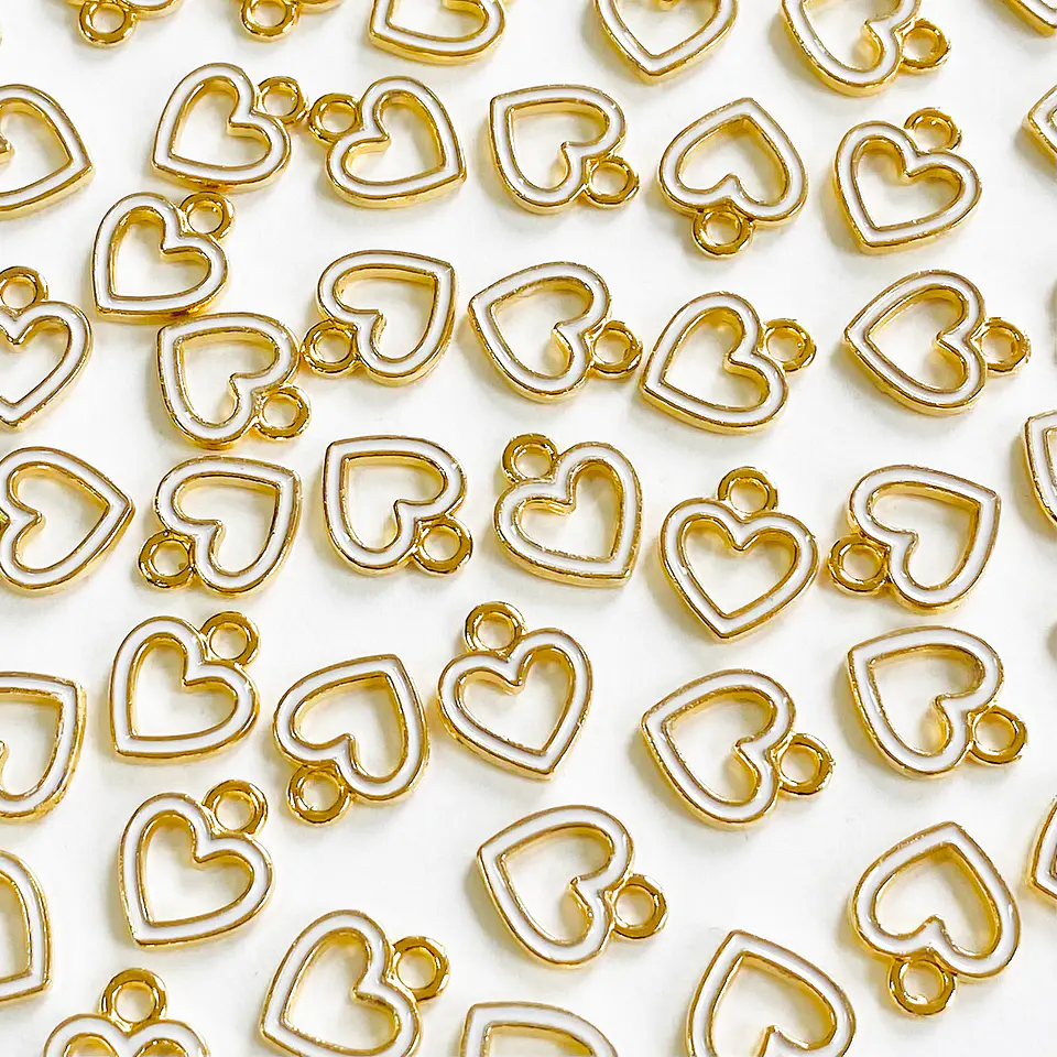 DIJE CORAZÓN BAÑO DE ORO (ELIGE TU COLOR FAVORITO) SIN14-GOLD 1