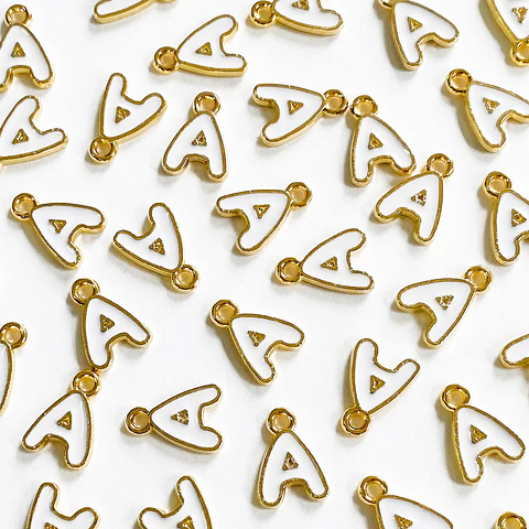 DIJE LETRA A BAÑO DE ORO SIN76-A-GOLD