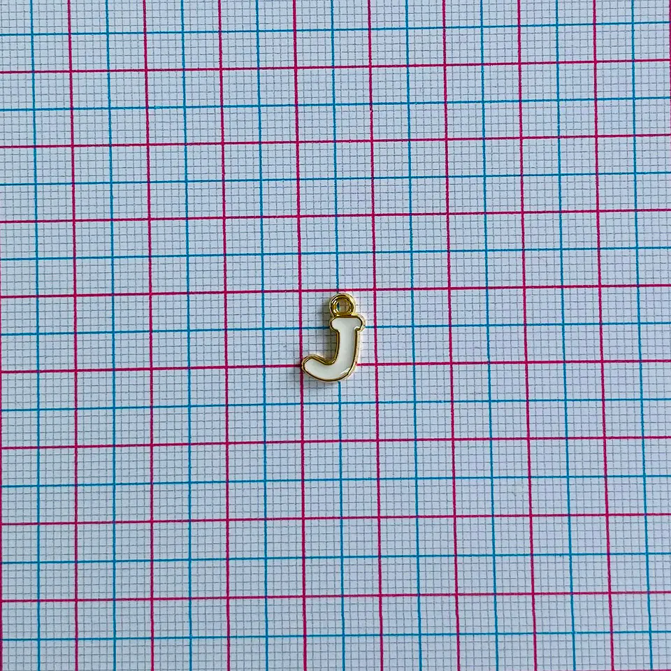 DIJE LETRA J BAÑO DE ORO SIN76-J-GOLD 2