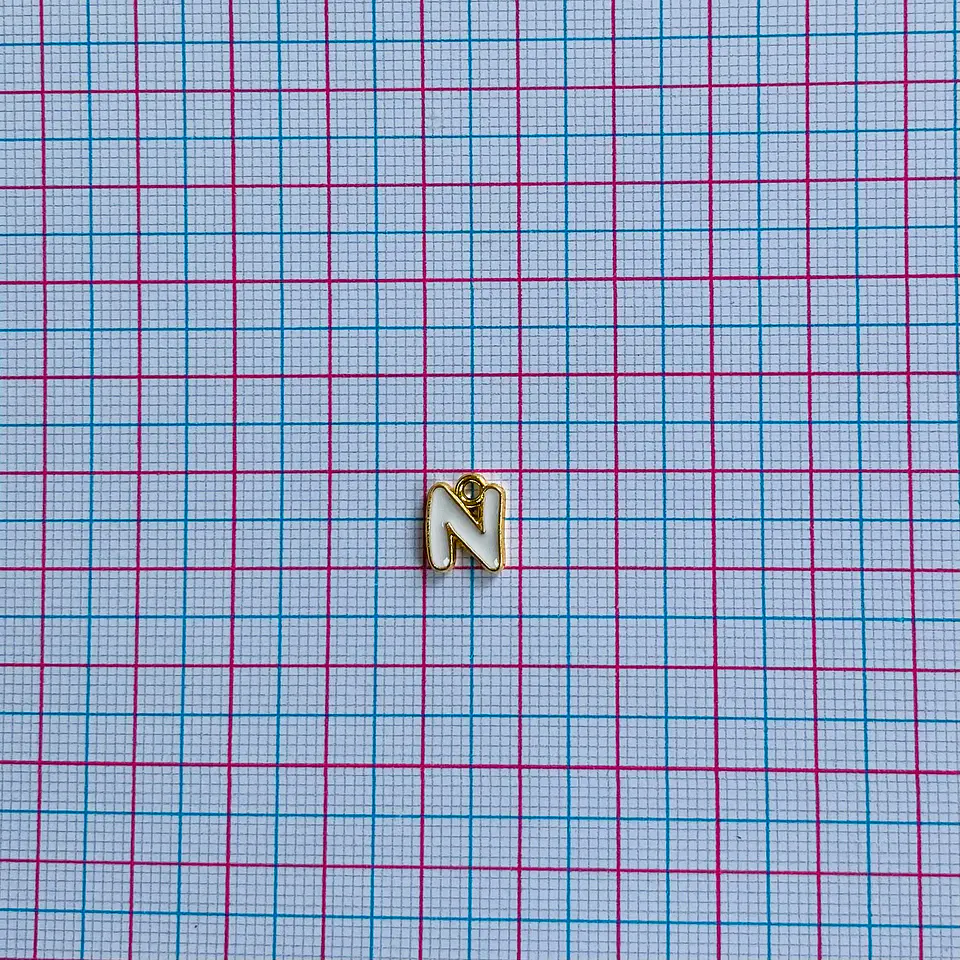 DIJE LETRA N BAÑO DE ORO SIN76-N-GOLD 2