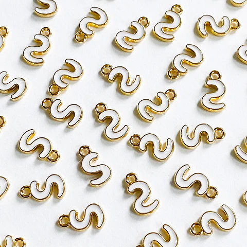 DIJE LETRA S BAÑO DE ORO SIN76-S-GOLD