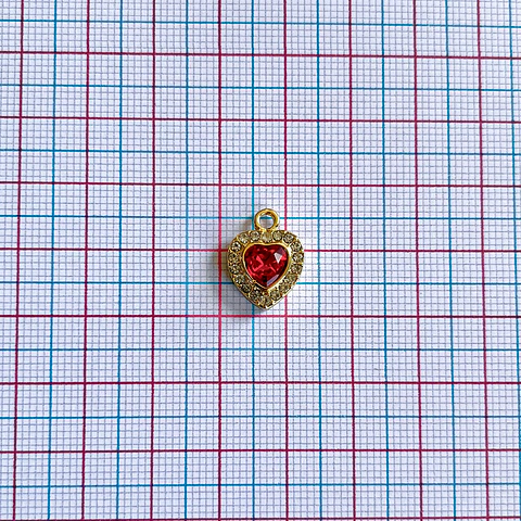 DIJE CORAZÓN FANTASÍA (ELIGE TU COLOR FAVORITO)