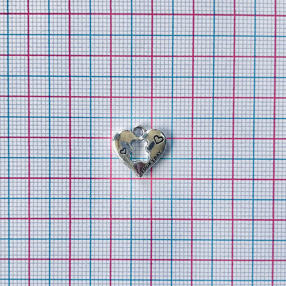 DIJE CORAZÓN ZAMAK QA-8062 2