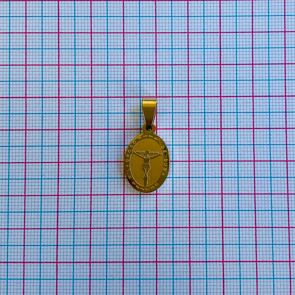 MEDALLA MILAGROSO DE BUGA ACERO 2