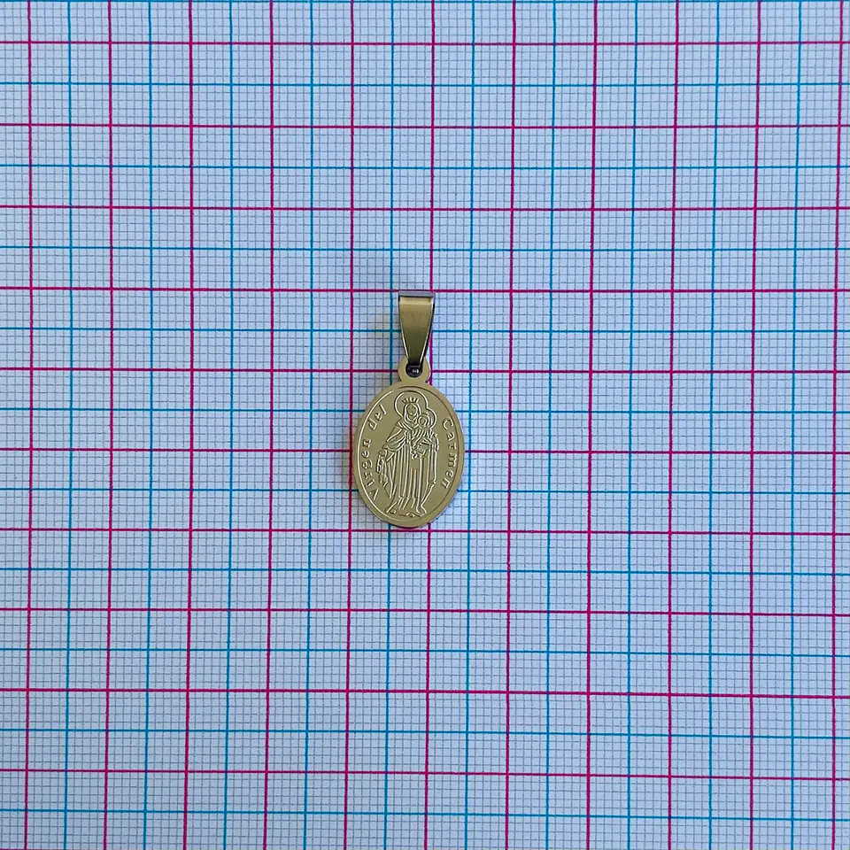 MEDALLA VIRGEN DEL CARMEN ACERO 2