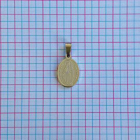 MEDALLA VIRGEN DEL CARMEN ACERO