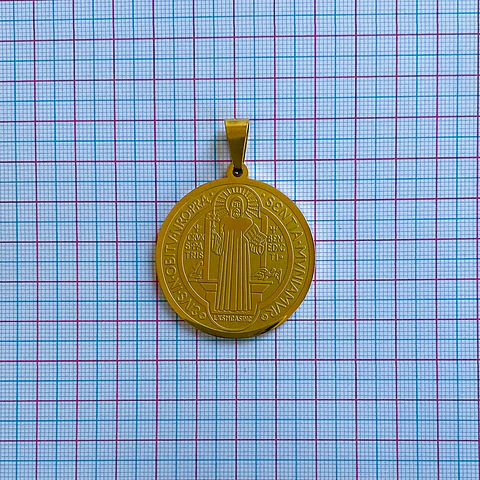 MEDALLA SAN BENITO ACERO