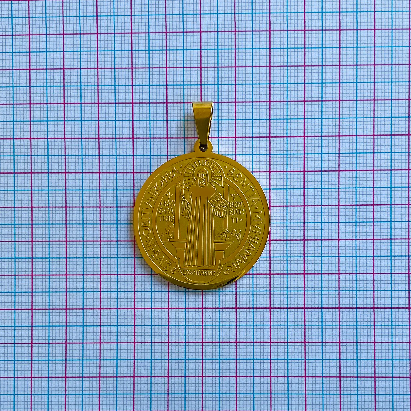 MEDALLA SAN BENITO ACERO 2