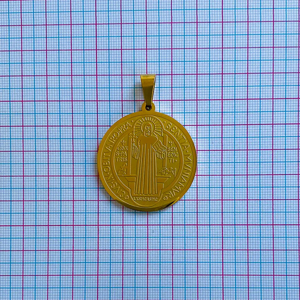 MEDALLA SAN BENITO ACERO 2
