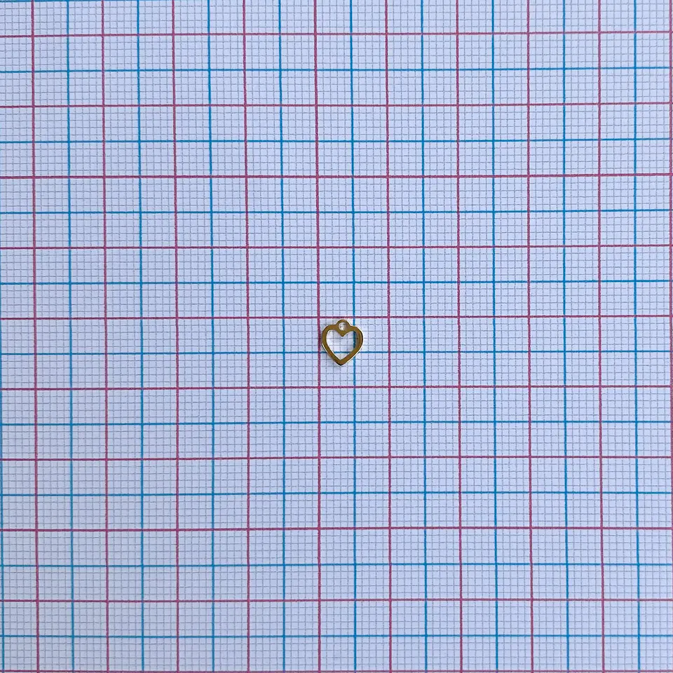 DIJE ✦ CORAZÓN BAÑO DE ORO 2