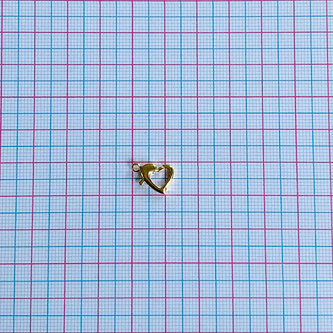 BROCHE ✦ PICOLORO CORAZÓN BAÑO DE ORO