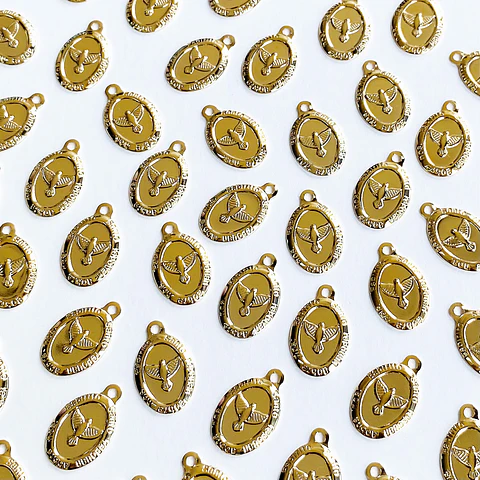 MINI DIJE ESPÍRITU SANTO BAÑO DE ORO CG00868-G