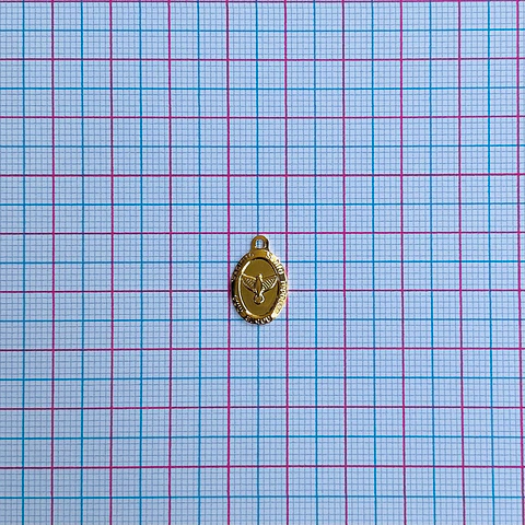 MINI DIJE ESPÍRITU SANTO BAÑO DE ORO CG00868-G