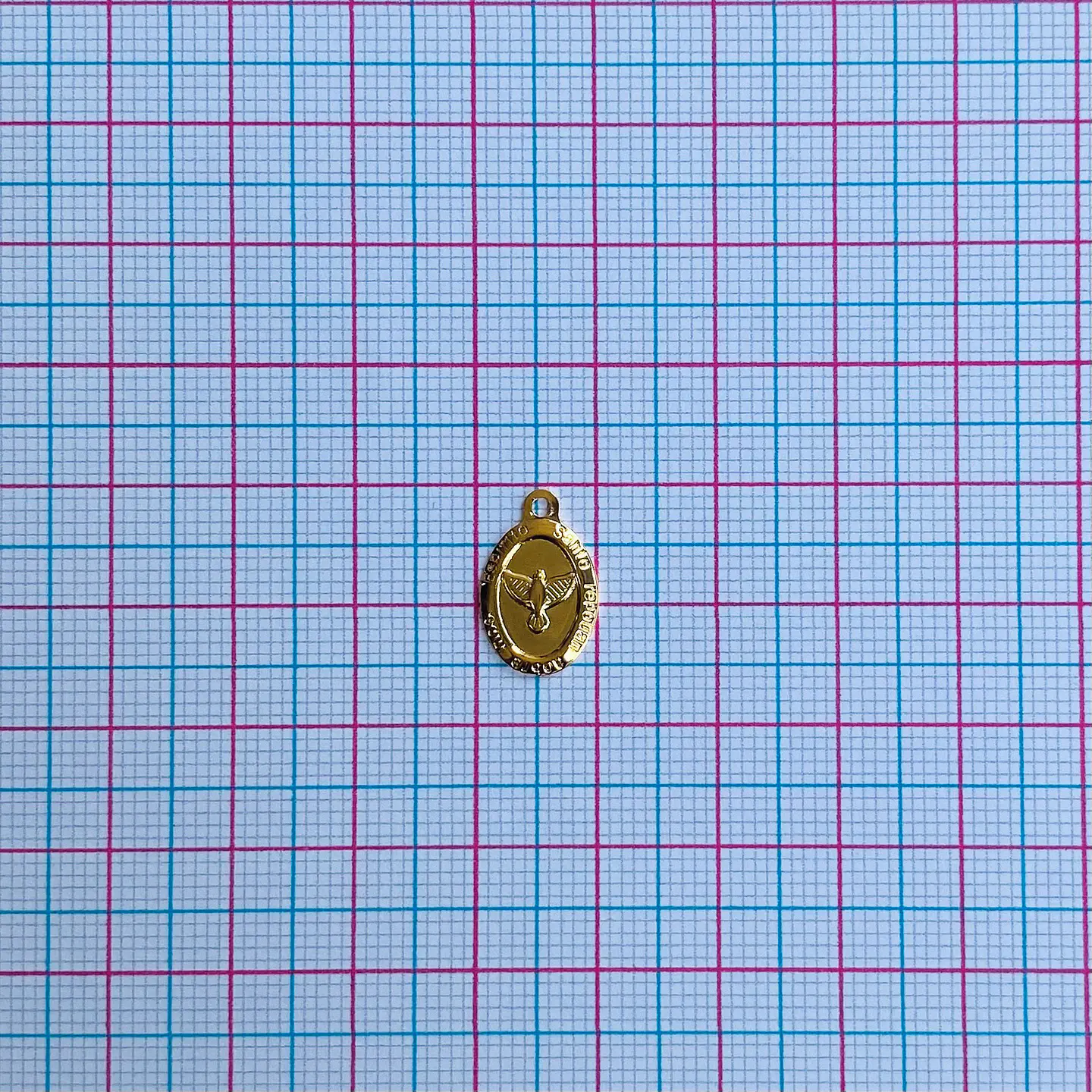 MINI DIJE ESPÍRITU SANTO BAÑO DE ORO CG00868-G 2
