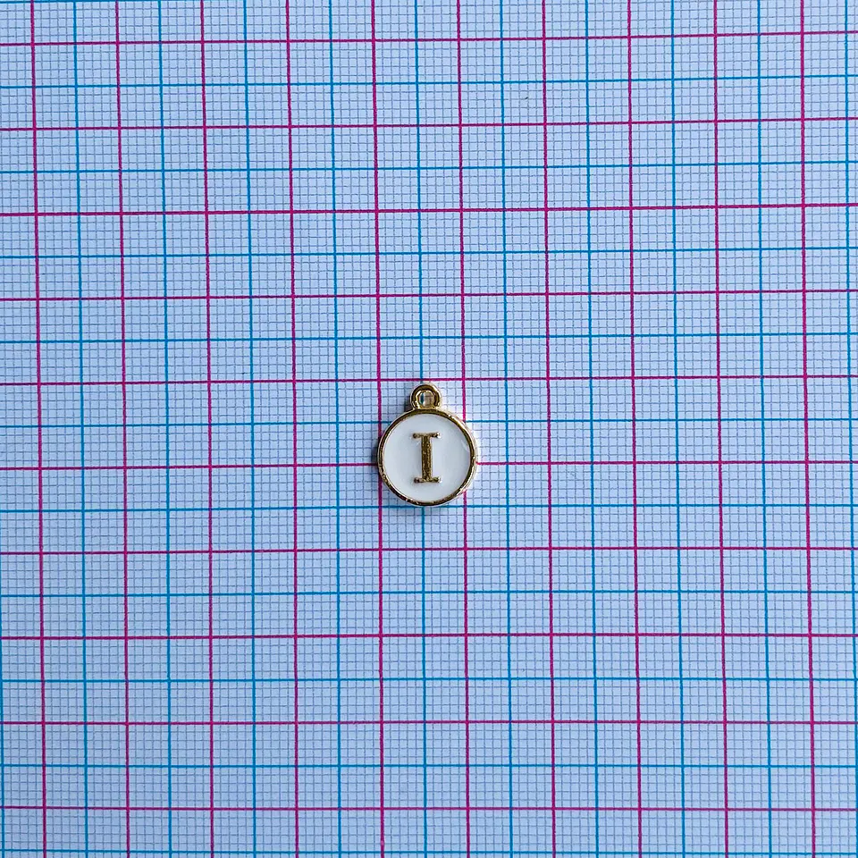 DIJE LETRA I BAÑO DE ORO SIN77-I-GOLD 2