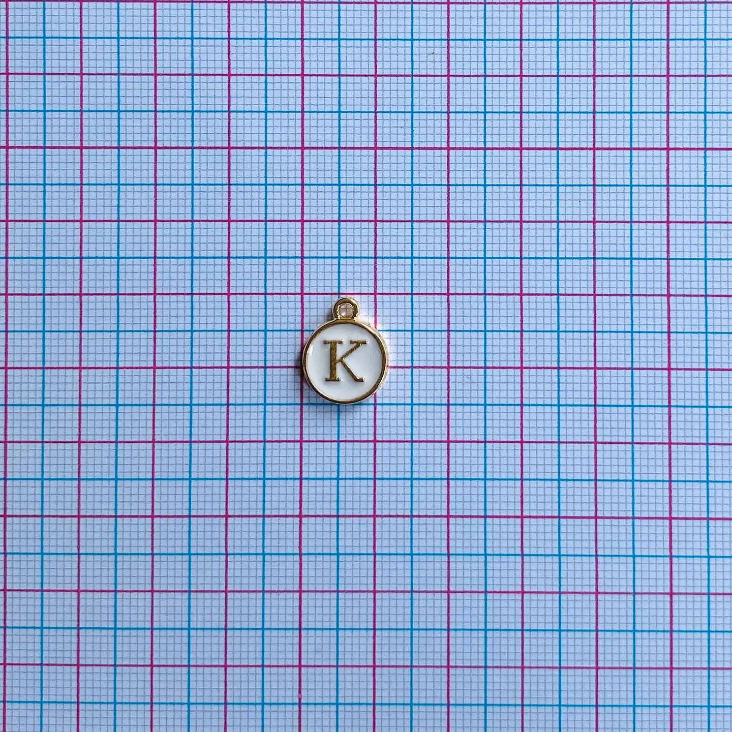 DIJE LETRA K BAÑO DE ORO SIN77-K-GOLD 2