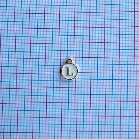 DIJE LETRA L BAÑO DE ORO SIN77-L-GOLD