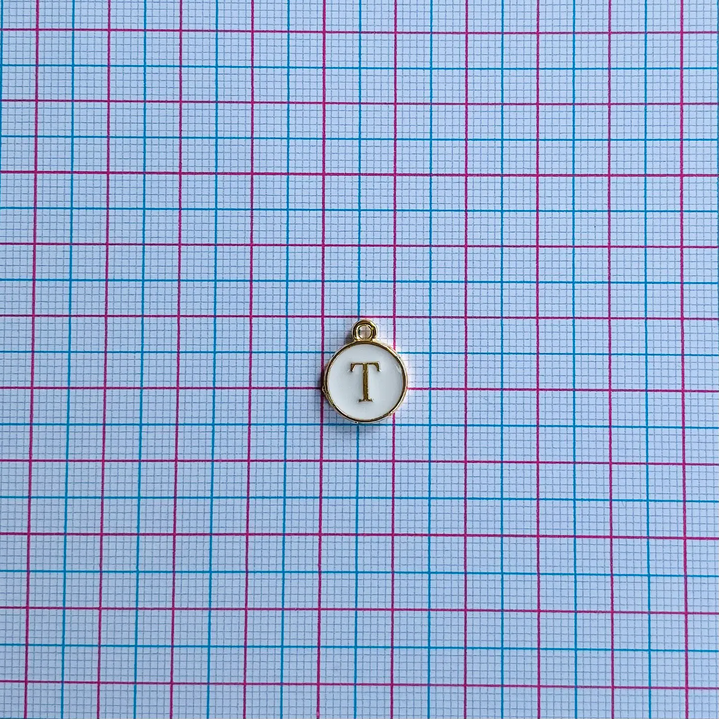 DIJE LETRA T BAÑO DE ORO SIN77-T-GOLD 2