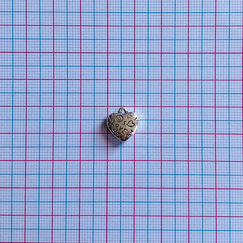 DIJE CORAZÓN ZAMAK TX28