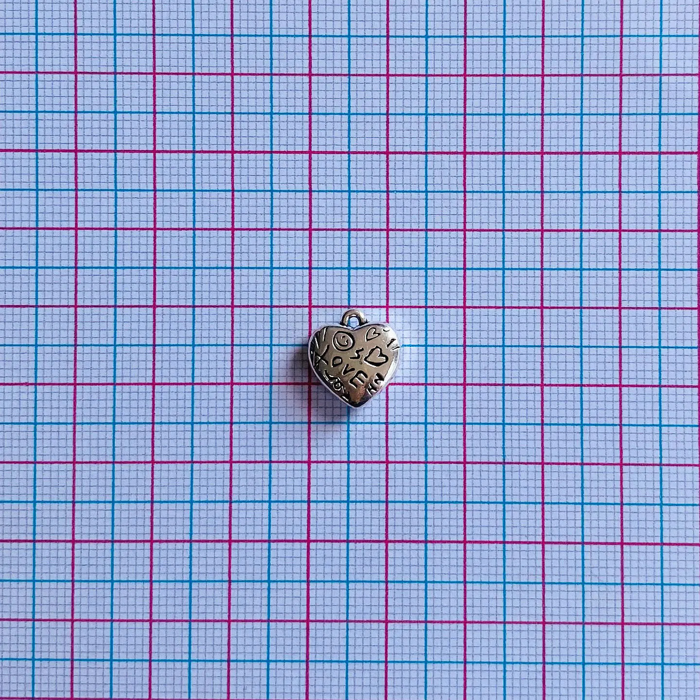 DIJE CORAZÓN ZAMAK TX28 2