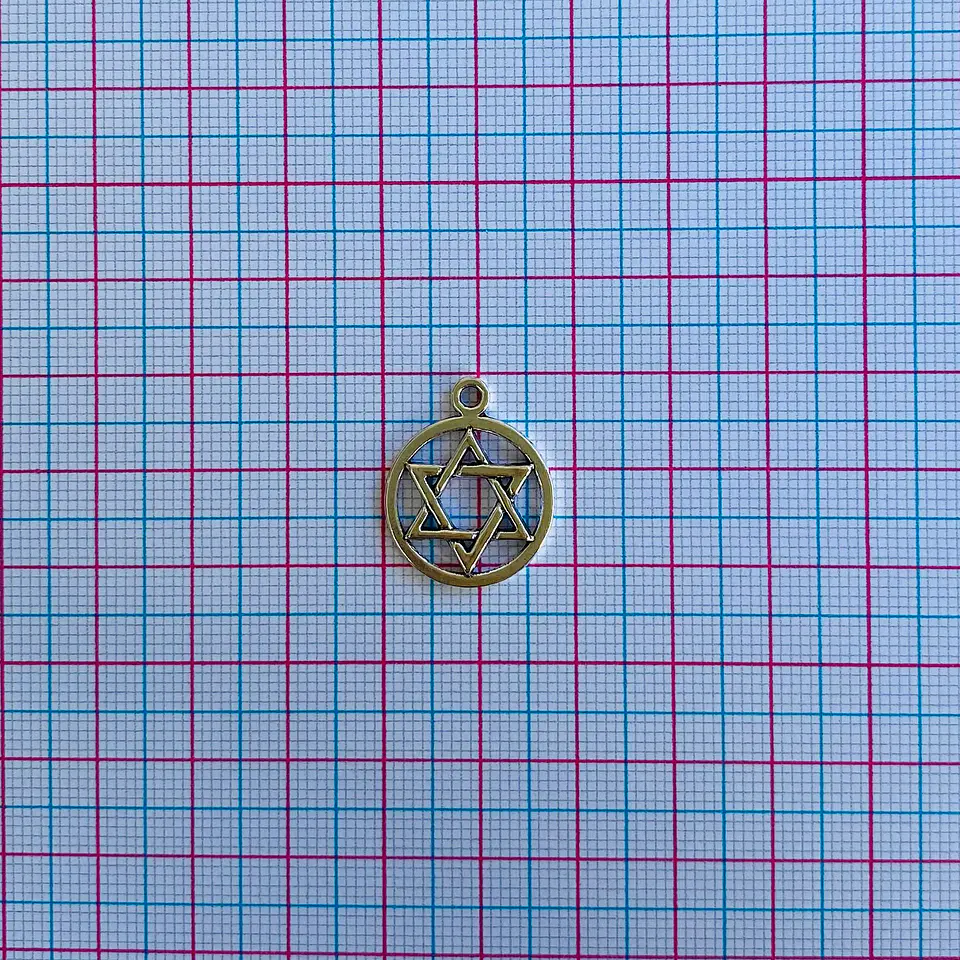DIJE ESTRELLA DE DAVID ZAMAK W-3001 2