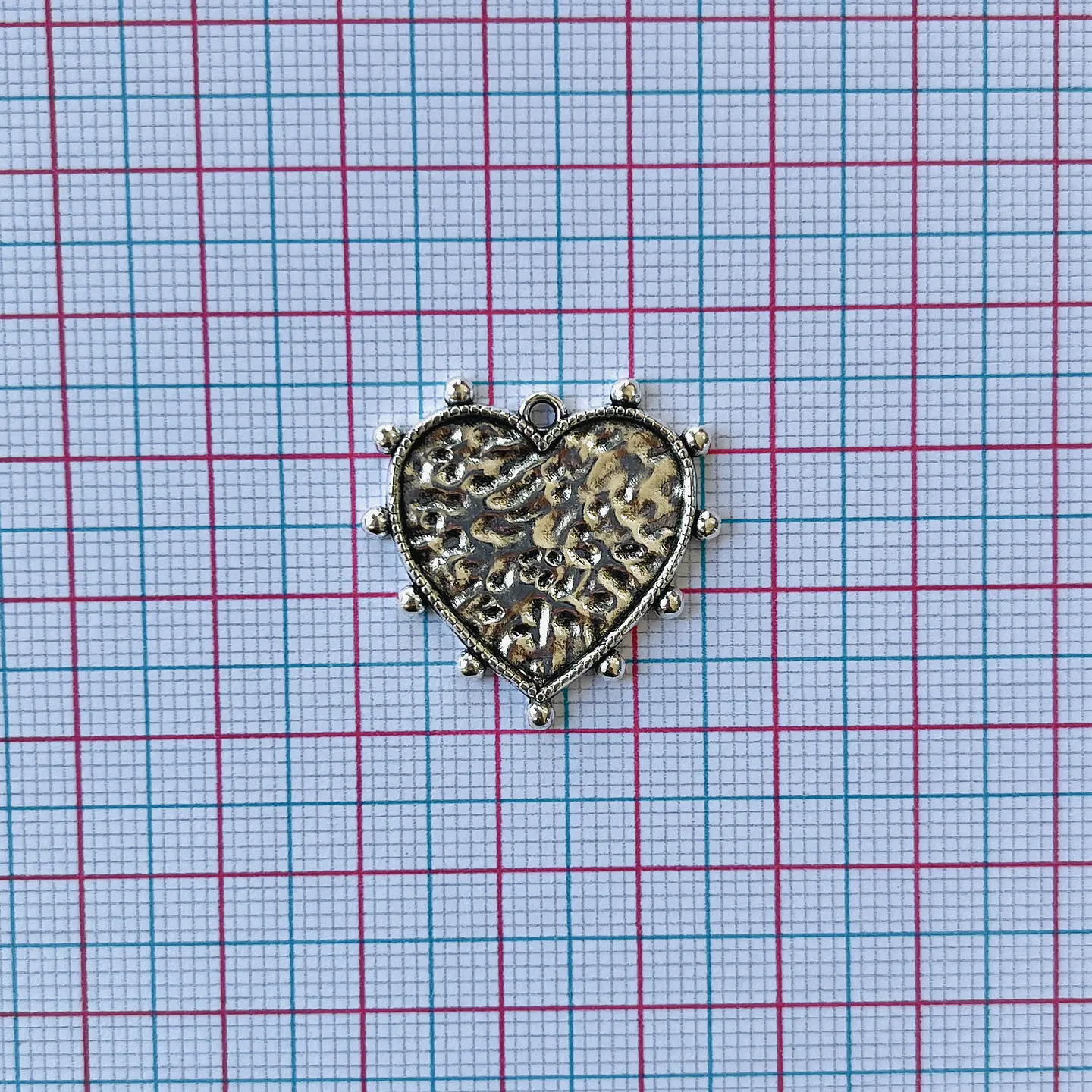 DIJE CORAZÓN ZAMAK W-8180 2