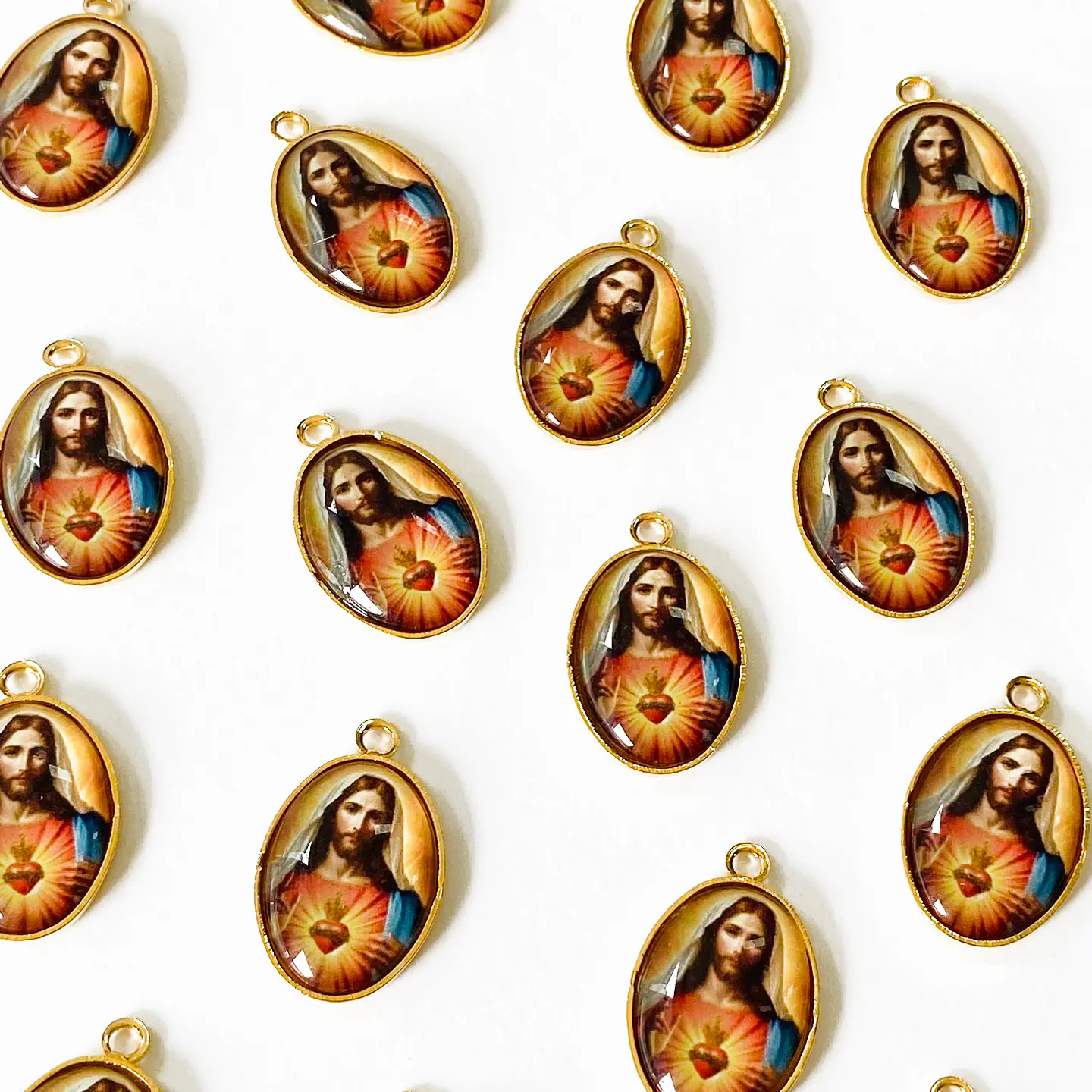 MEDALLA SAGRADO CORAZÓN DE JESÚS BAÑO DE ORO DVZ-4-G/6 1