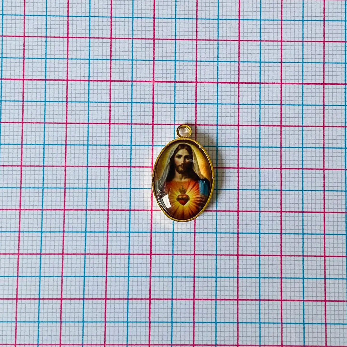 MEDALLA SAGRADO CORAZÓN DE JESÚS BAÑO DE ORO DVZ-4-G/6 2