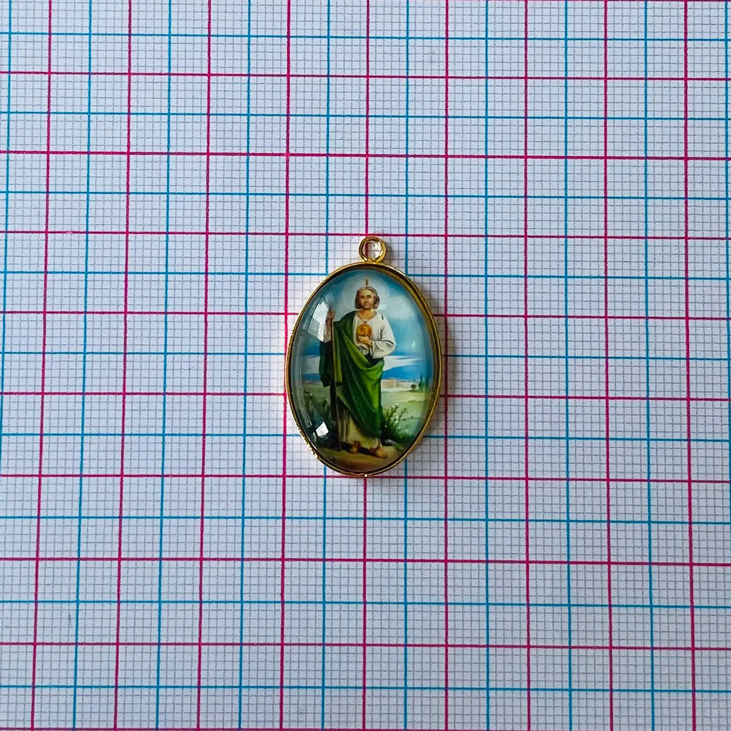 MEDALLA SAN JUDAS TADEO BAÑO DE ORO DVZ-5-G/14 2