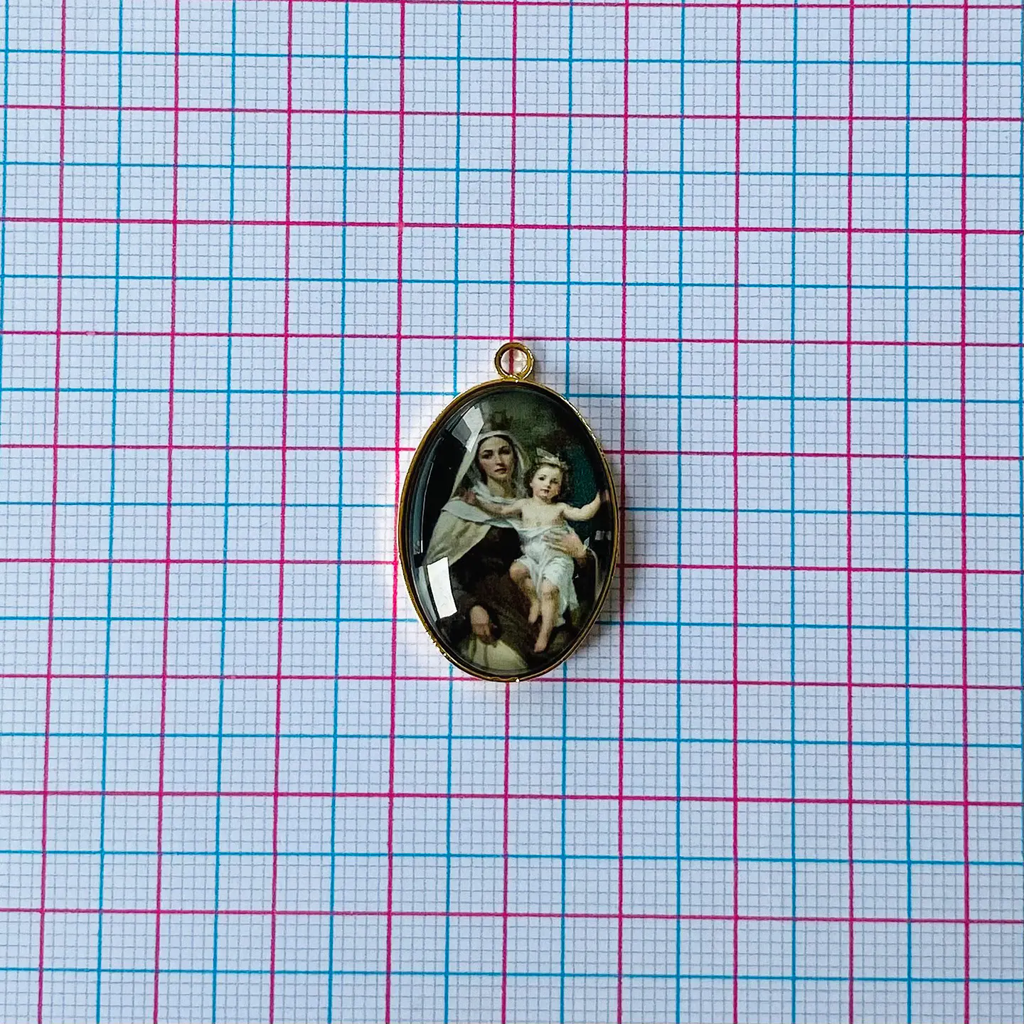 MEDALLA VIRGEN DEL CARMEN BAÑO DE ORO DVZ-5-G/2-1 2