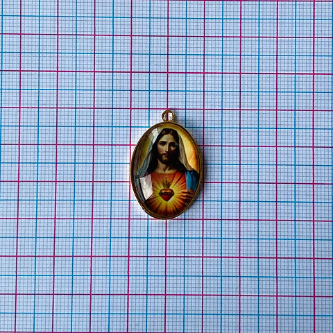 MEDALLA SAGRADO CORAZÓN DE JESÚS BAÑO DE ORO DVZ-5-G/6
