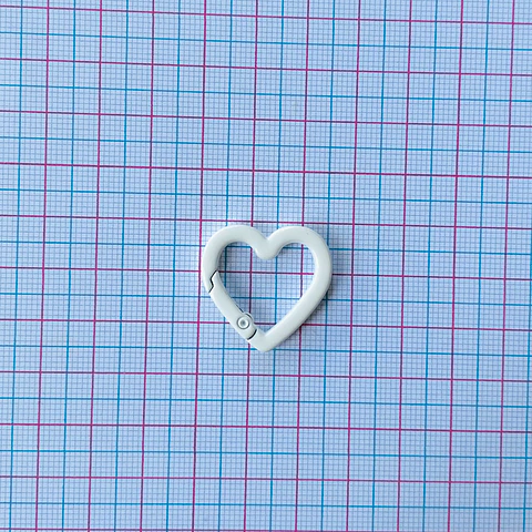 BROCHE MOSQUETÓN CORAZÓN (ELIGE TU COLOR FAVORITO) ZHBR12-1