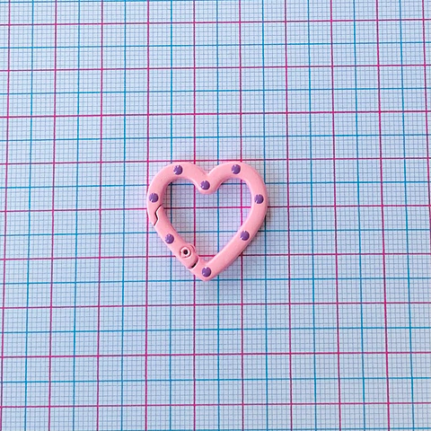 BROCHE MOSQUETÓN CORAZÓN (ELIGE TU COLOR FAVORITO) ZHBR12-2