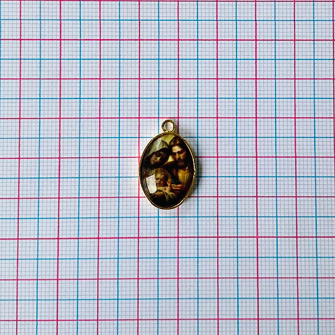 MEDALLA SAGRADA FAMILIA BAÑO DE ORO DVZ-4-G/12-1