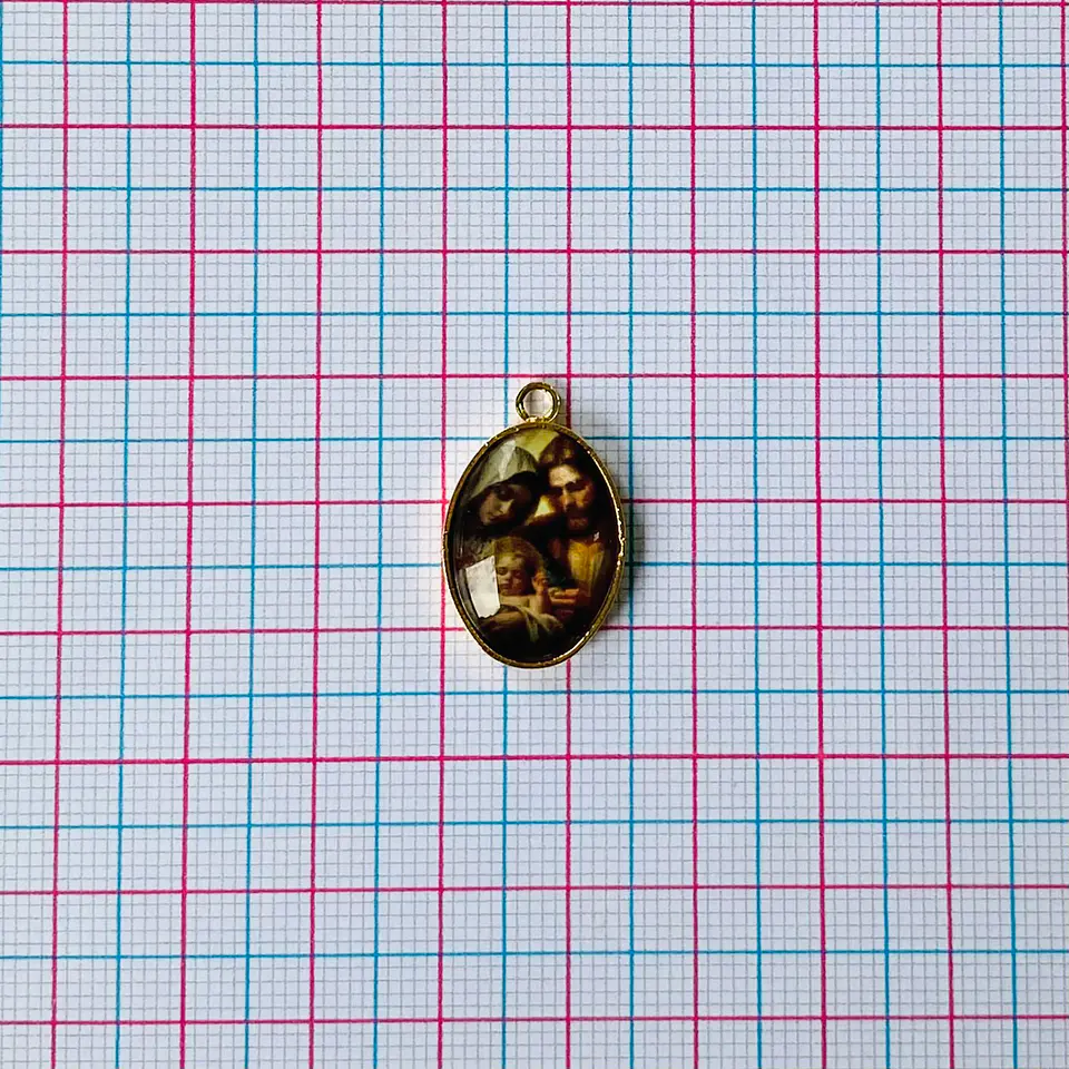 MEDALLA SAGRADA FAMILIA BAÑO DE ORO DVZ-4-G/12-1 2