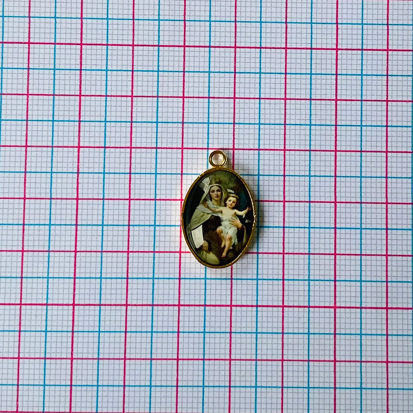 MEDALLA VIRGEN DEL CARMEN BAÑO DE ORO DVZ-4-G/2-1 2