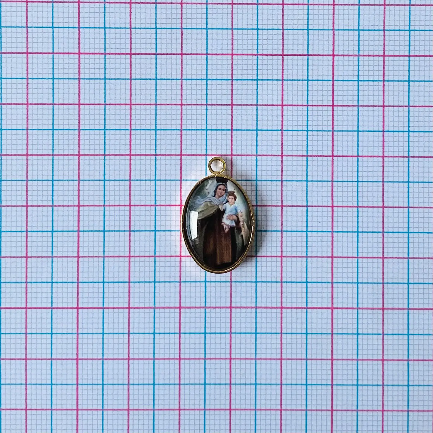 MEDALLA VIRGEN DEL CARMEN  BAÑO DE ORO DVZ-4-G/2-2 2