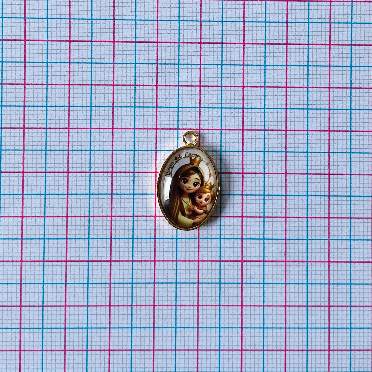 MEDALLA VIRGEN DEL CARMEN INFANTIL BAÑO DE ORO DVZ-4-G/2-I 2