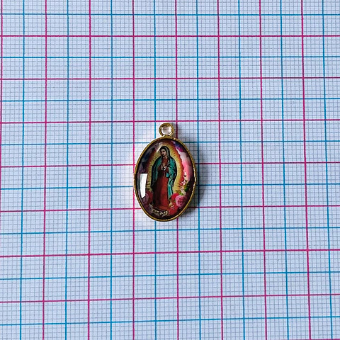 MEDALLA VIRGEN DE GUADALUPE BAÑO DE ORO DVZ-4-G/3-2