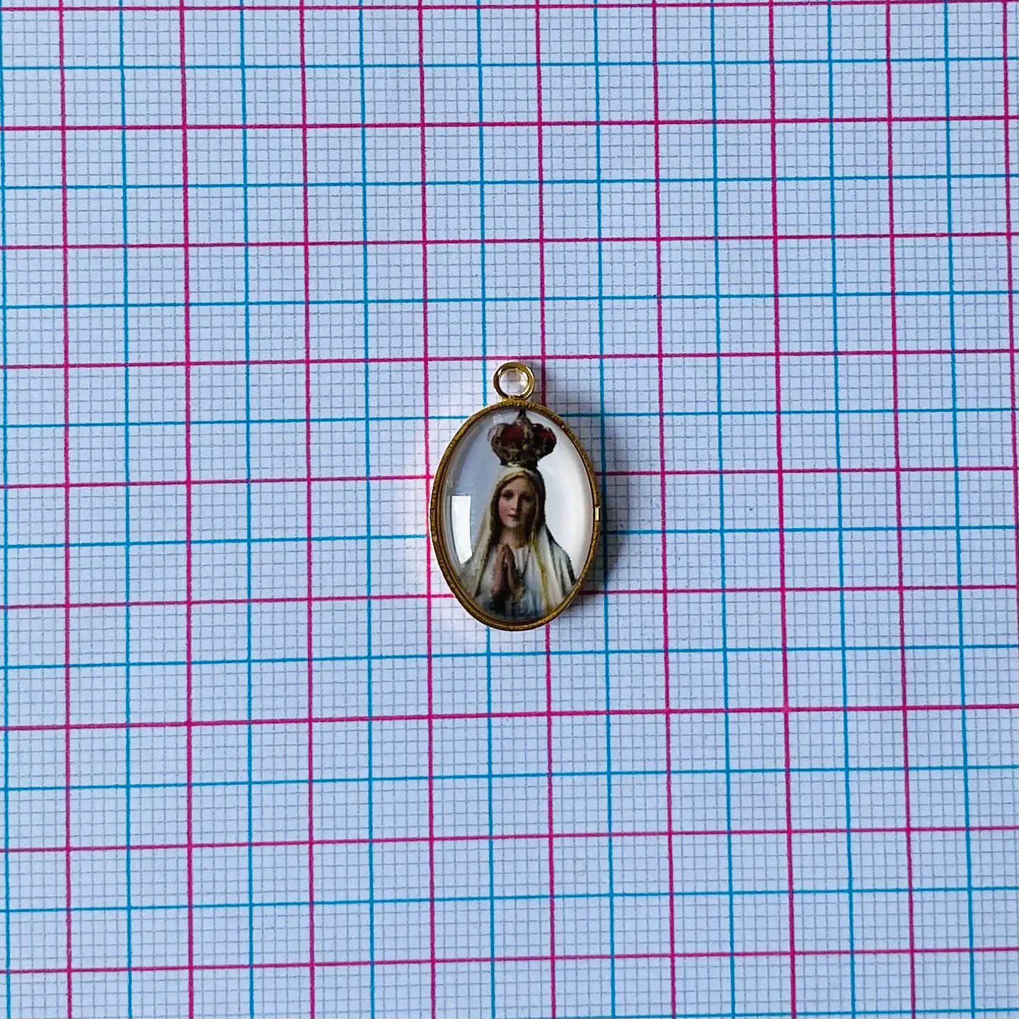 MEDALLA VIRGEN DE FÁTIMA BAÑO DE ORO DVZ-4-G/20 2