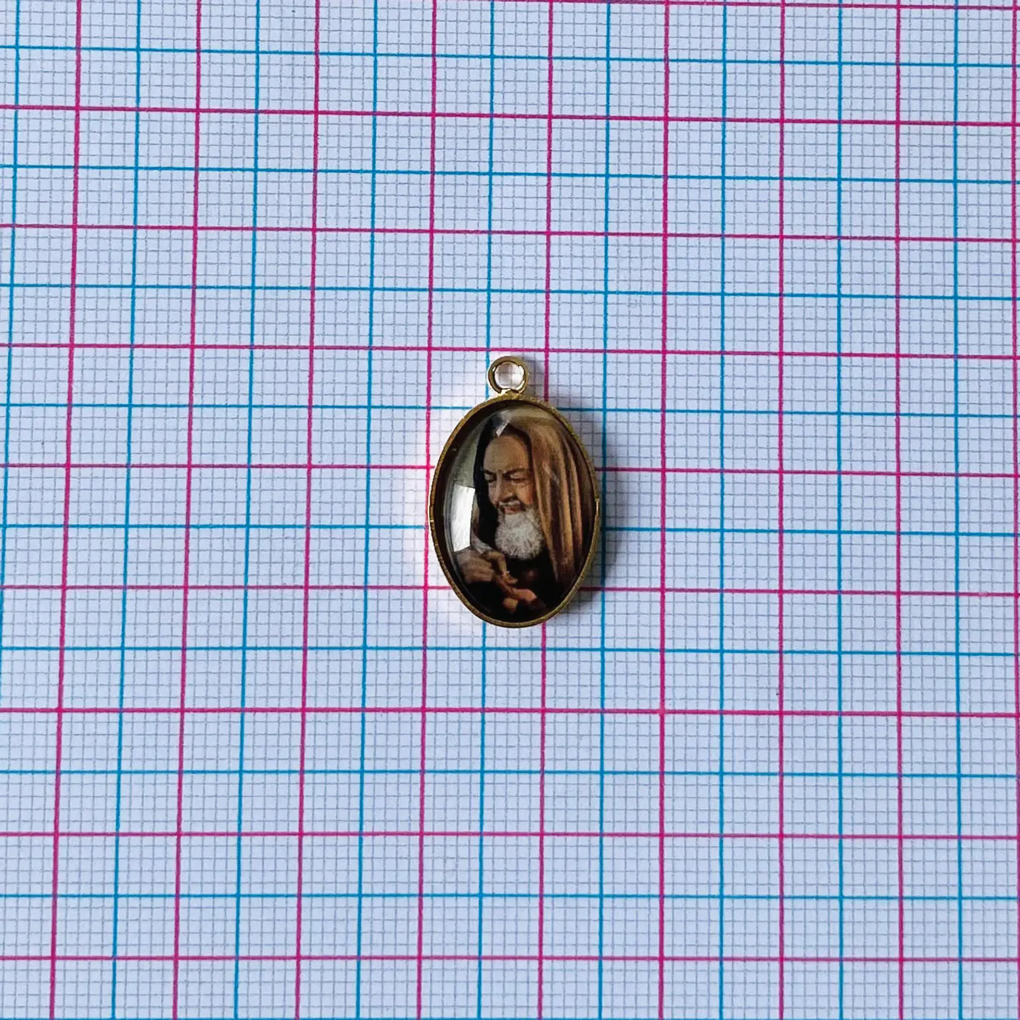 MEDALLA SAN PIO BAÑO DE ORO DVZ-4-G/23 2