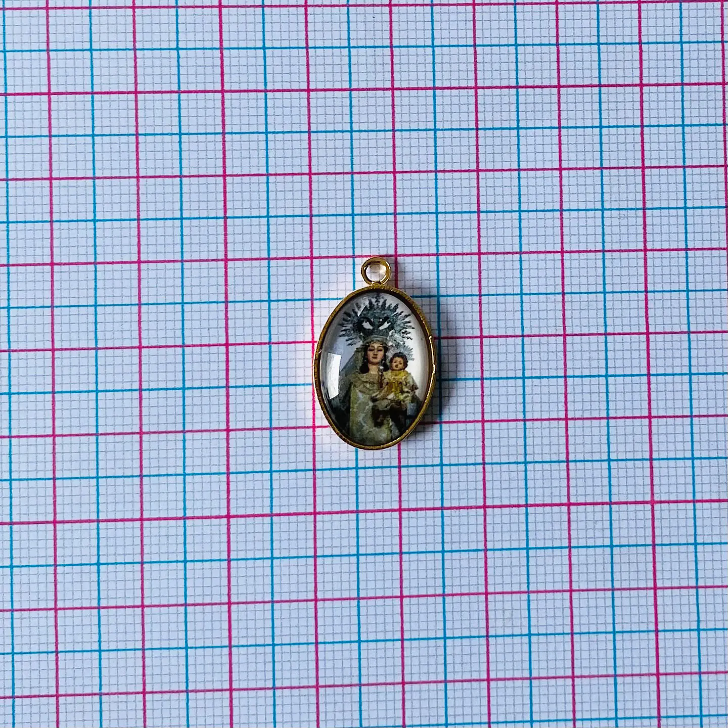 MEDALLA VIRGEN DE LAS MERCEDES BAÑO DE ORO DVZ-4-G/43 2